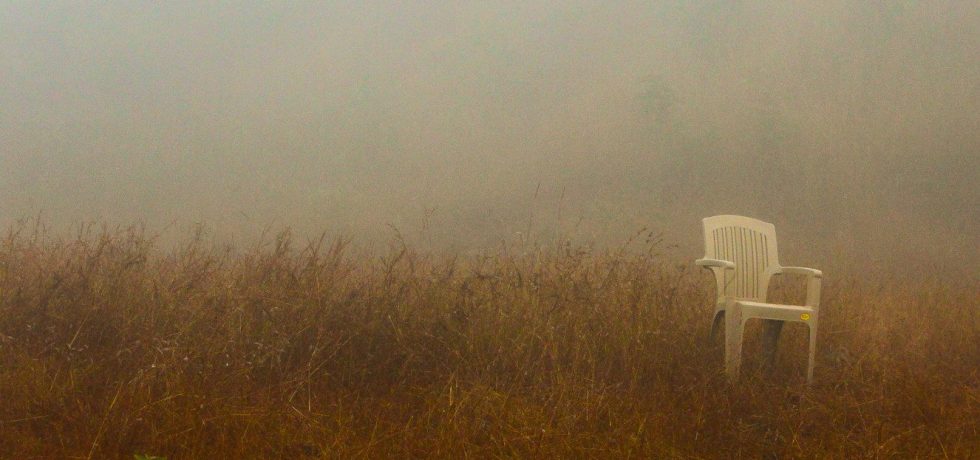 chair in a mistry field