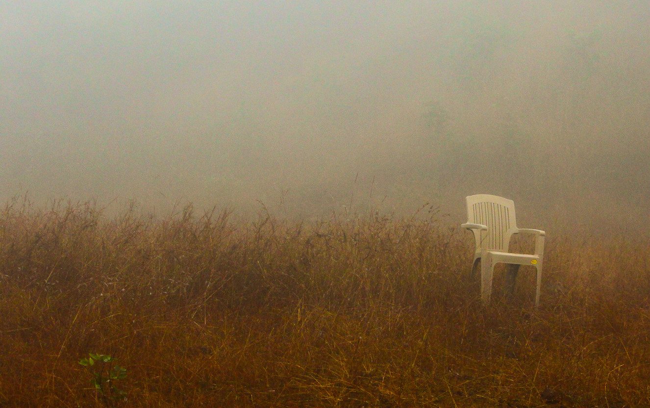 chair in a mistry field